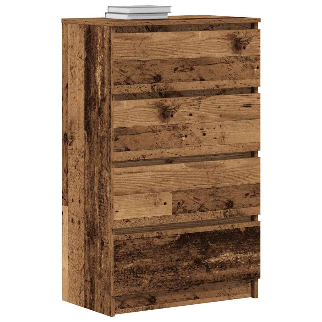 vidaXL Sideboard Παλιό ξύλο 60x35x98,5 cm Ξύλο μηχανής