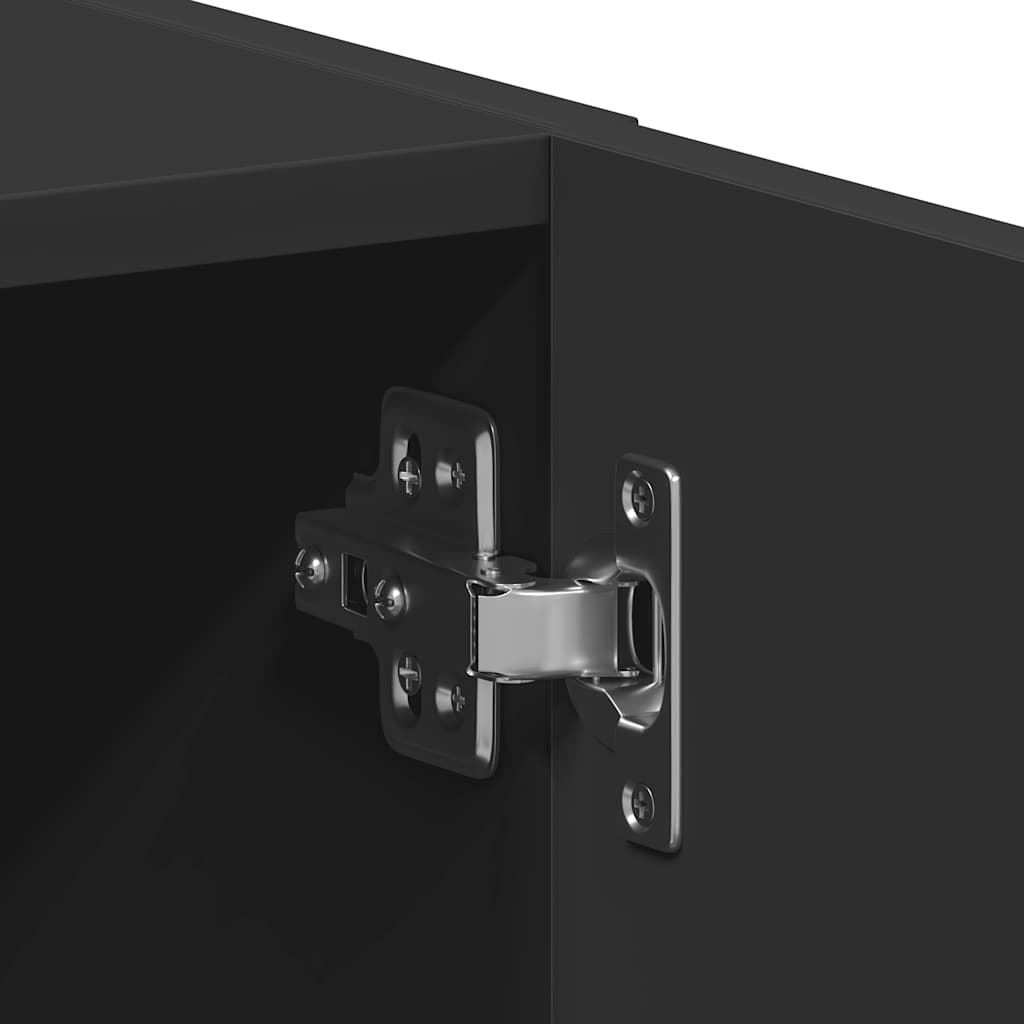 vidaXL Ντουλάπι πλυντηρίου ρούχων Μαύρο 64x24x190 cm