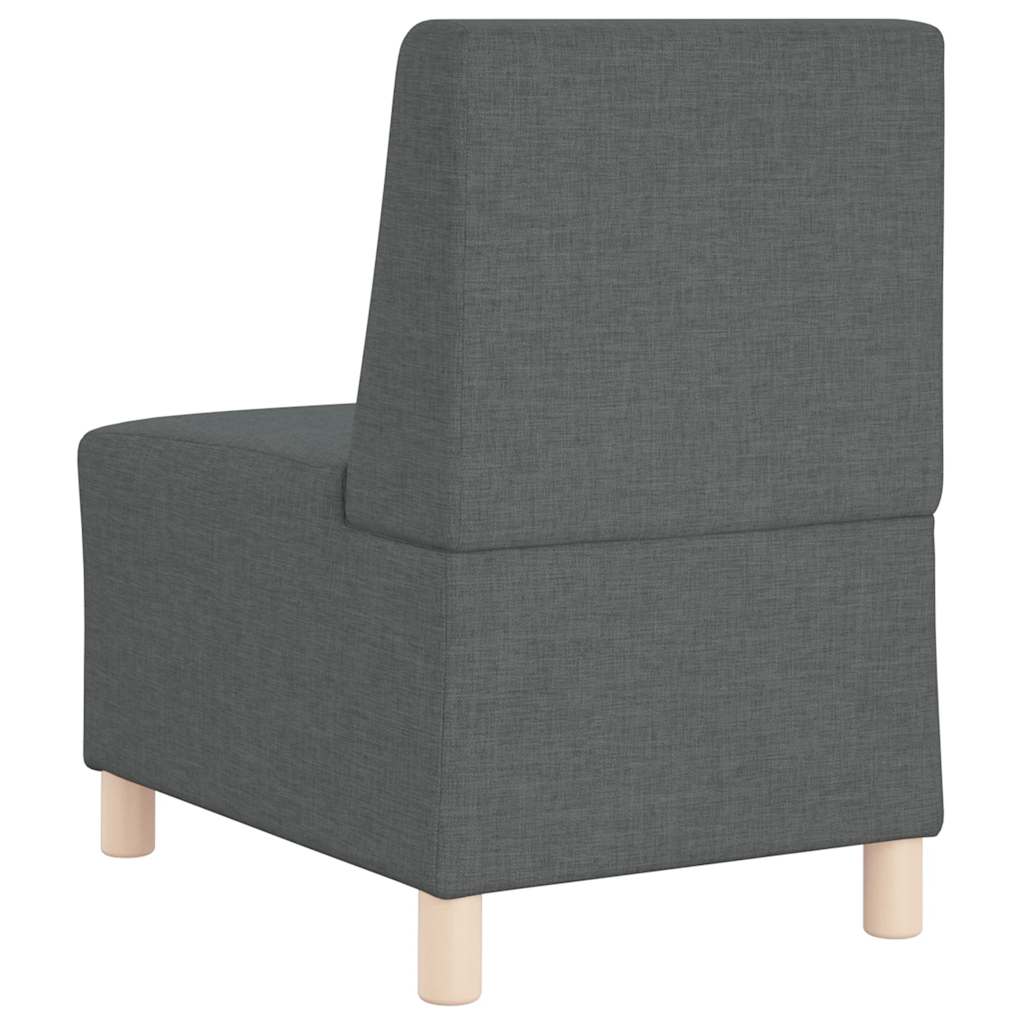 vidaXL Μοντέρνο Καναπέ Χωρίς Μπράτσα Σκούρο Γκρι 55 εκ. Ύφασμα