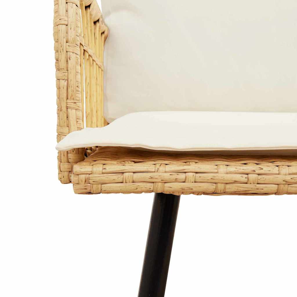 vidaXL Σετ Καναπέ Κήπου 4 pcs Φυσικό συνθετικό ρατάν