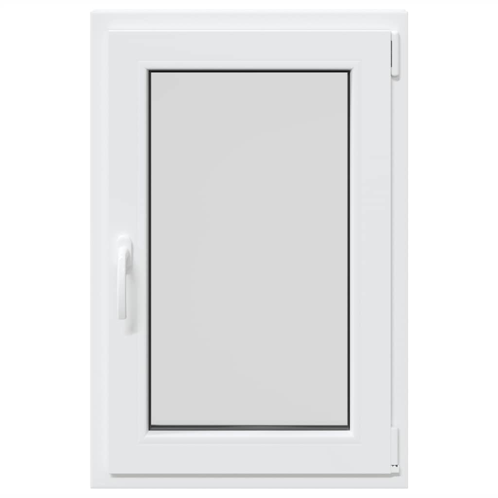 vidaXL Παράθυρο Υπογείου "RISOR" 60x100 εκ. Ανακλινόμενο & Περιστρεφόμενο DIN Δεξιό Λευκό