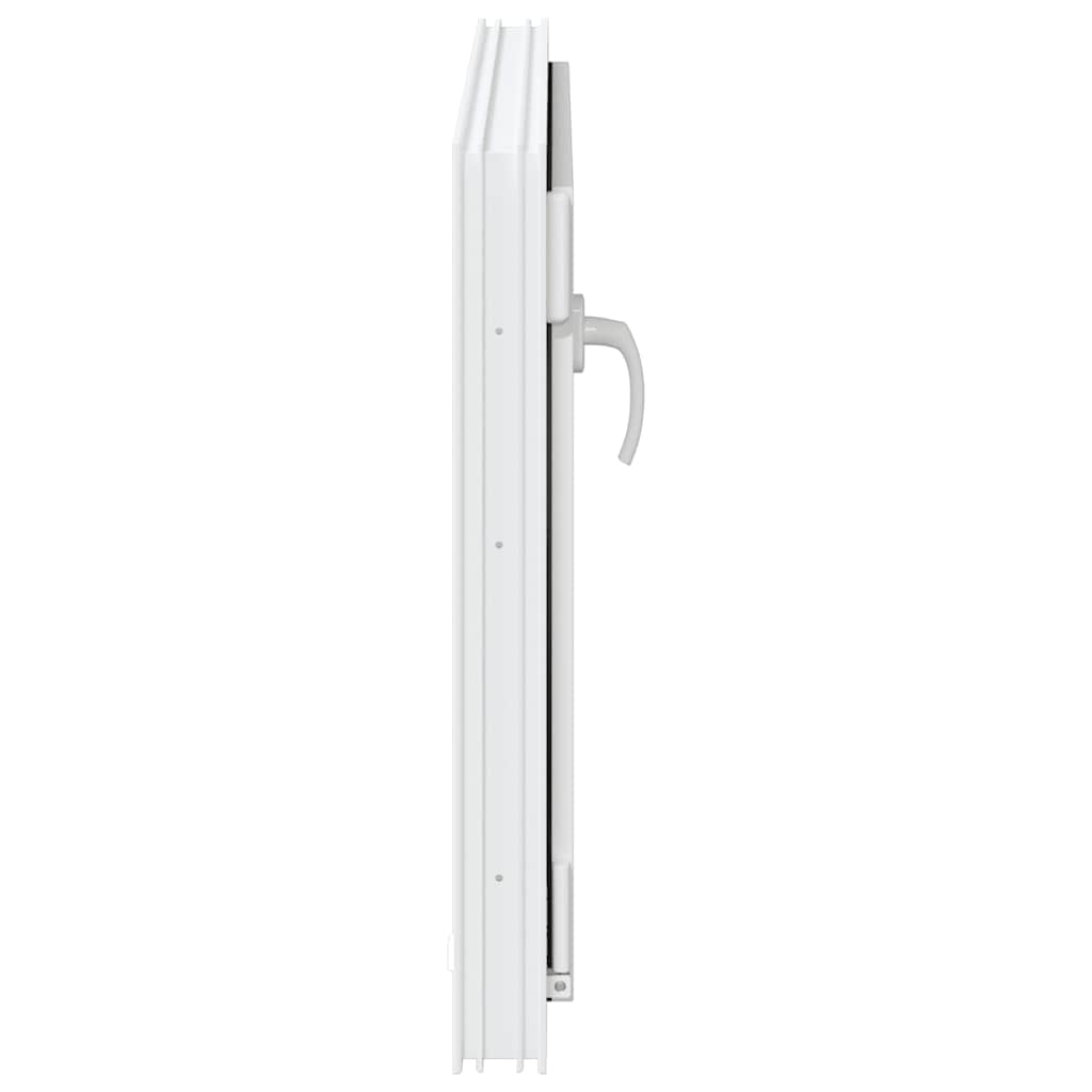 vidaXL Παράθυρο Υπογείου "RISOR" 80x50 εκ. Ανακλινόμενο & Περιστρεφόμενο DIN Αριστερά Λευκό