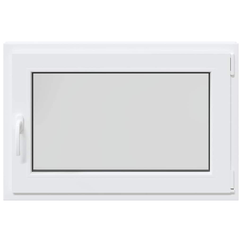 vidaXL Παράθυρο Υπογείου "RISOR" 90x50 εκ. Ανακλινόμενο & Περιστρεφόμενο DIN Δεξιό Λευκό
