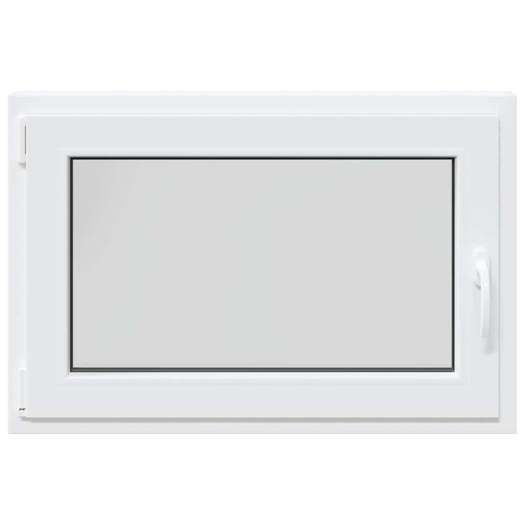 vidaXL Παράθυρο Υπογείου "RISOR" 90x50 εκ. Ανακλινόμενο & Περιστρεφόμενο DIN Αριστερά Λευκό