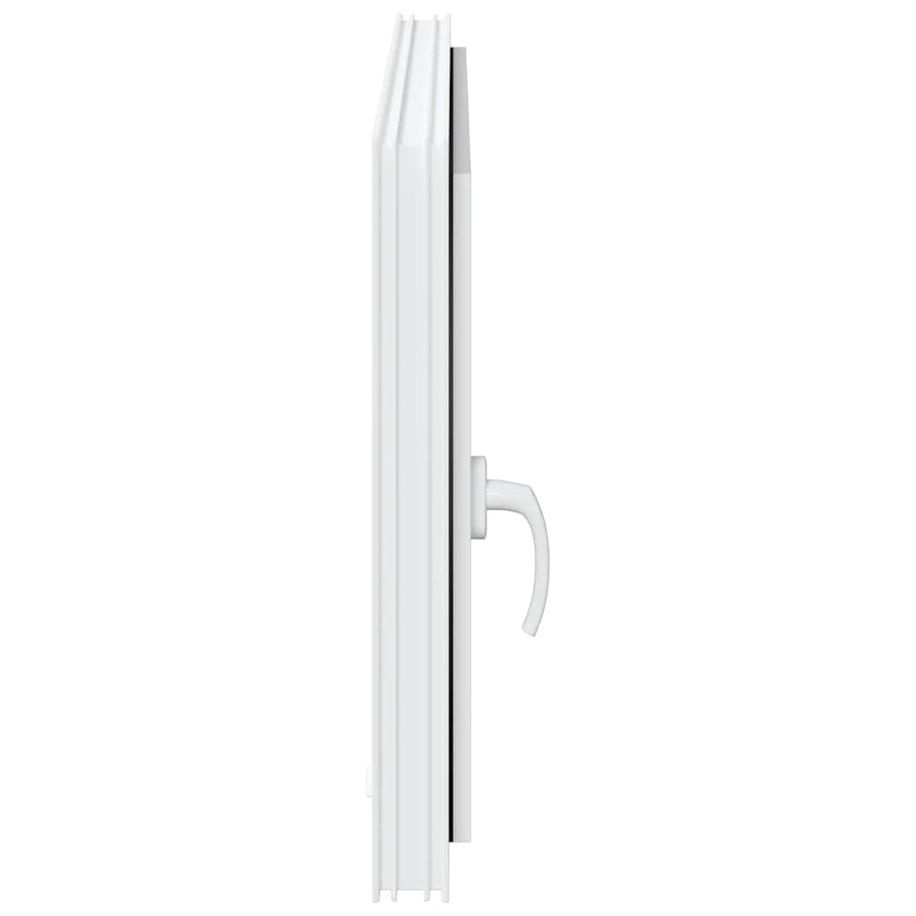 vidaXL Παράθυρο Υπογείου "RISOR" 100x70 εκ. Ανακλινόμενο & Περιστρεφόμενο DIN Δεξιό Λευκό