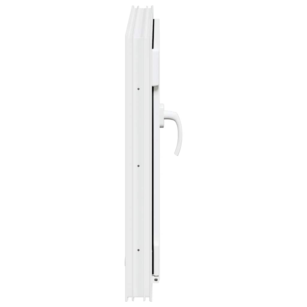 vidaXL Παράθυρο Υπογείου "RISOR" 50x50 εκ. Ανακλινόμενο & Περιστρεφόμενο DIN Αριστερά Λευκό