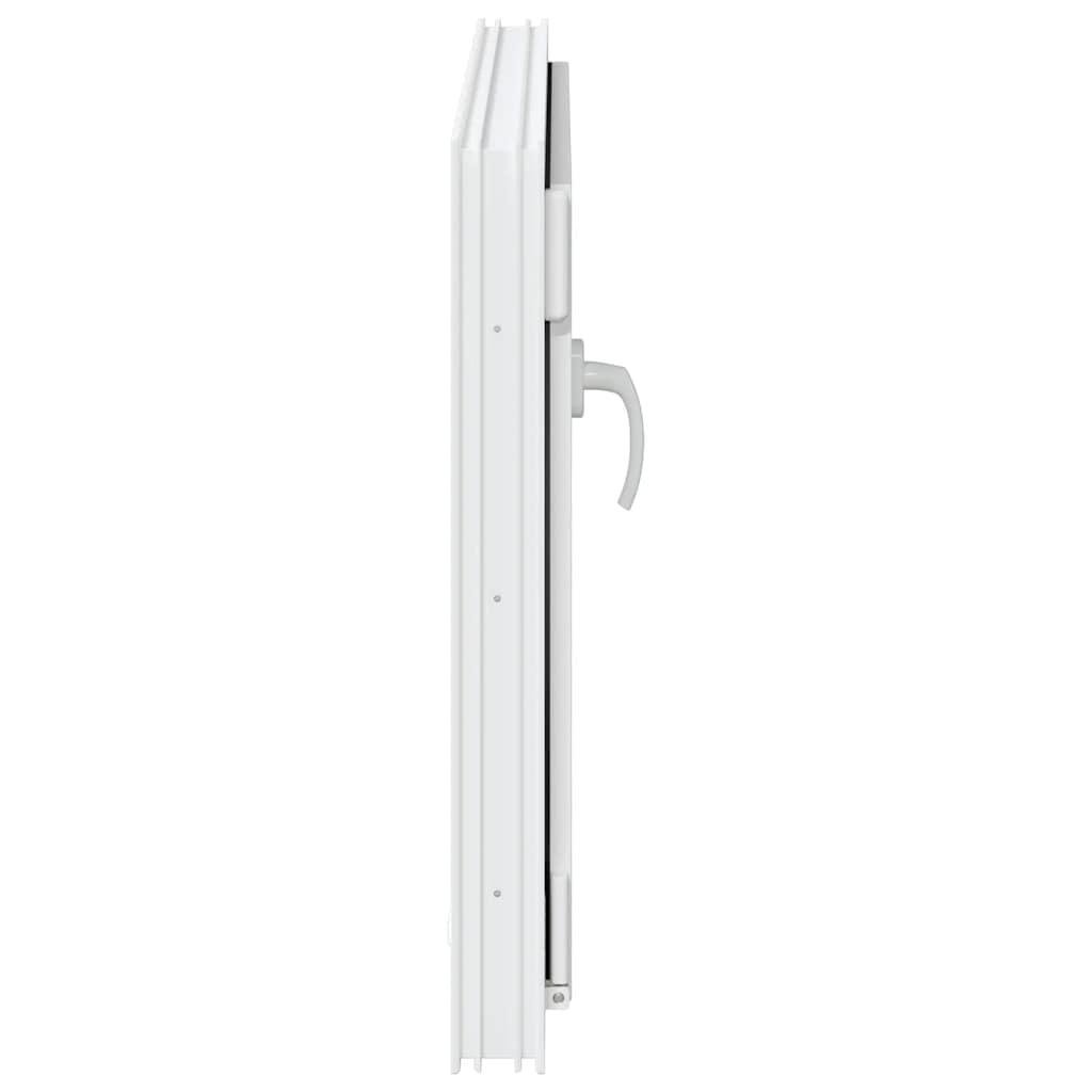 vidaXL Παράθυρο Υπογείου "RISOR" 80x50 εκ. Ανακλινόμενο & Περιστρεφόμενο DIN Αριστερά Λευκό