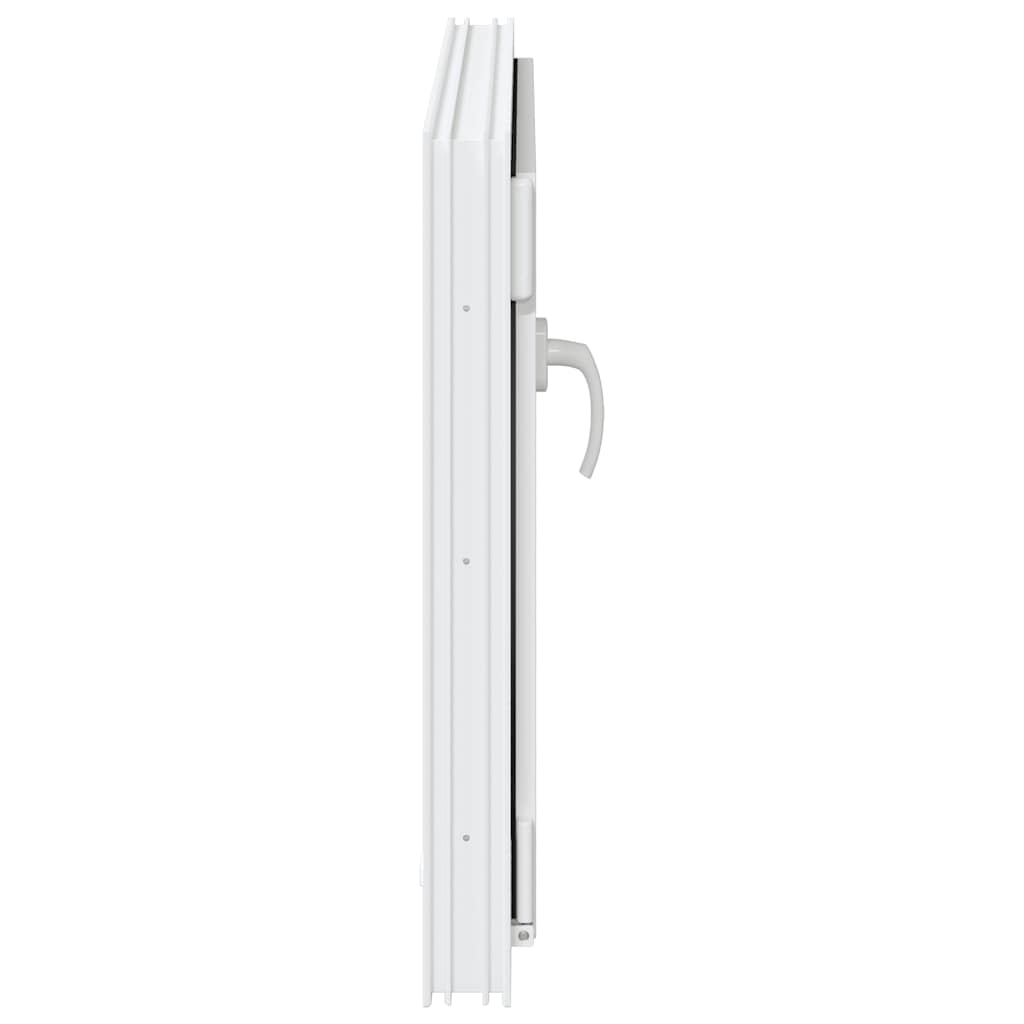 vidaXL Παράθυρο Υπογείου "RISOR" 80x70 εκ. Ανακλινόμενο & Περιστρεφόμενο DIN Αριστερά Λευκό