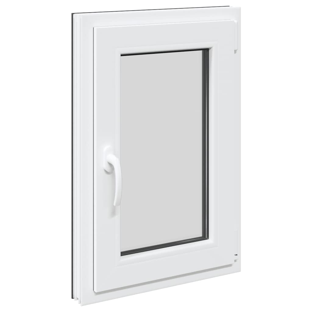 vidaXL Παράθυρο Υπογείου "RISOR" 50x75 εκ. Ανακλινόμενο & Περιστρεφόμενο DIN Δεξί Ανθρακί