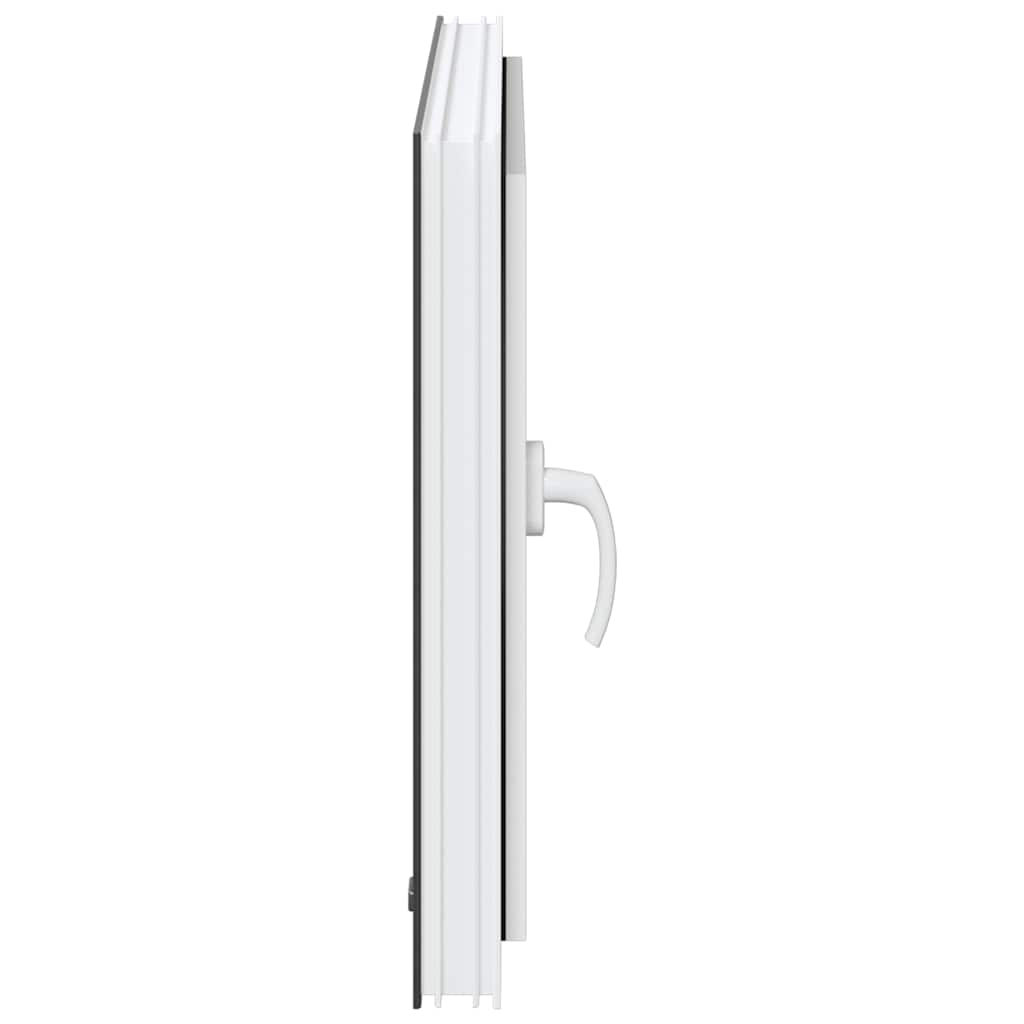 vidaXL Παράθυρο Υπογείου "RISOR" 80x50 εκ. Ανακλινόμενο & Περιστρεφόμενο DIN Δεξί Ανθρακί