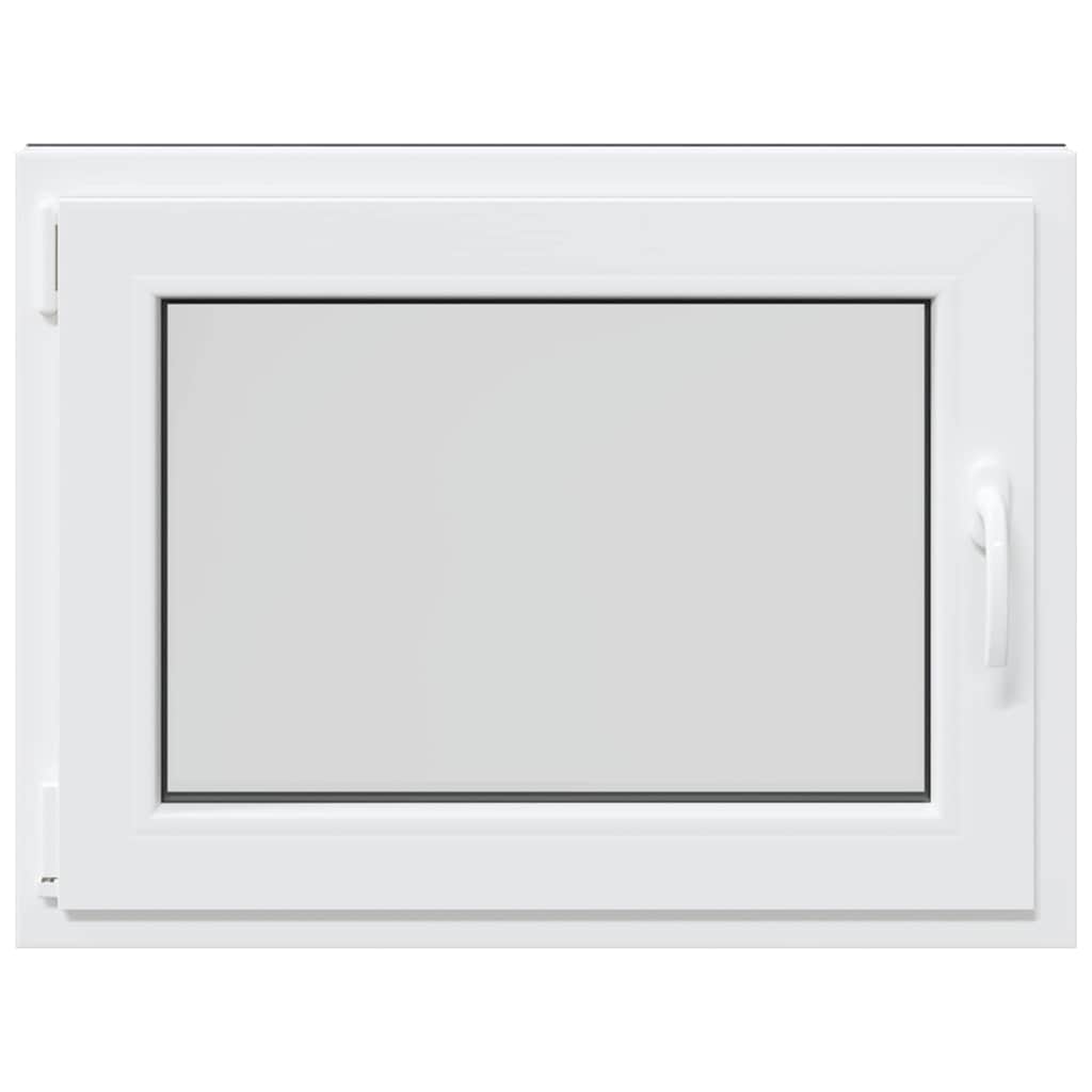 vidaXL Παράθυρο Υπογείου "RISOR" 80x50 εκ. Ανακλινόμενο & Περιστρεφόμενο DIN Αριστερό Ανθρακί