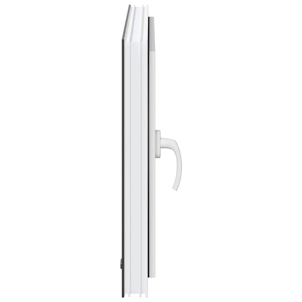 vidaXL Παράθυρο Υπογείου "RISOR" 80x60 εκ. Ανακλινόμενο & Περιστρεφόμενο DIN Δεξί Ανθρακί