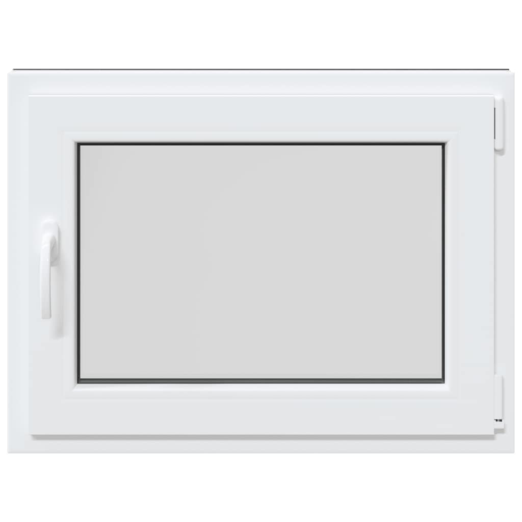 vidaXL Παράθυρο Υπογείου "RISOR" 80x70 εκ. Ανακλινόμενο & Περιστρεφόμενο DIN Δεξί Ανθρακί