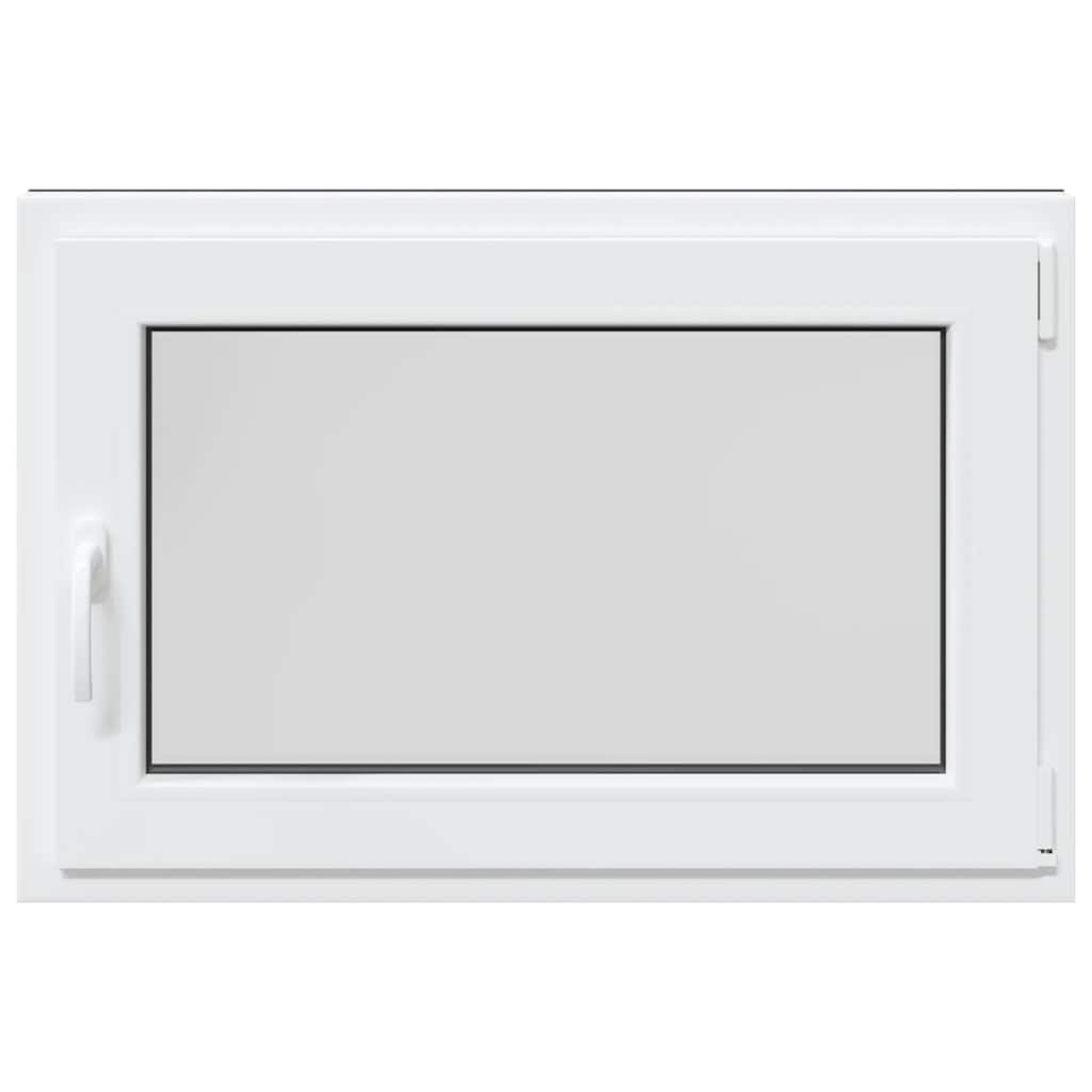 vidaXL Παράθυρο Υπογείου "RISOR" 90x70 εκ. Ανακλινόμενο & Περιστρεφόμενο DIN Δεξί Ανθρακί