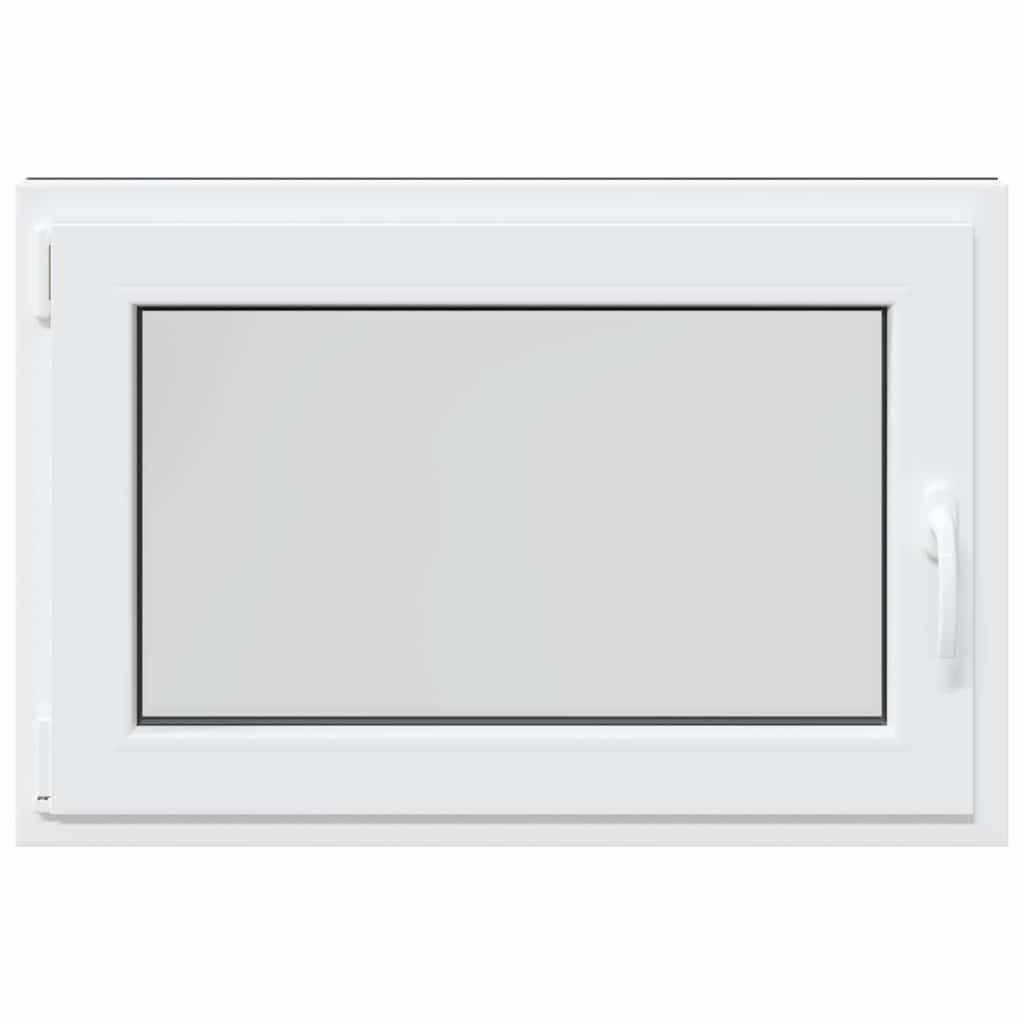 vidaXL Παράθυρο Υπογείου "RISOR" 90x70 εκ. Ανακλινόμενο & Περιστρεφόμενο DIN Αριστερό Ανθρακί