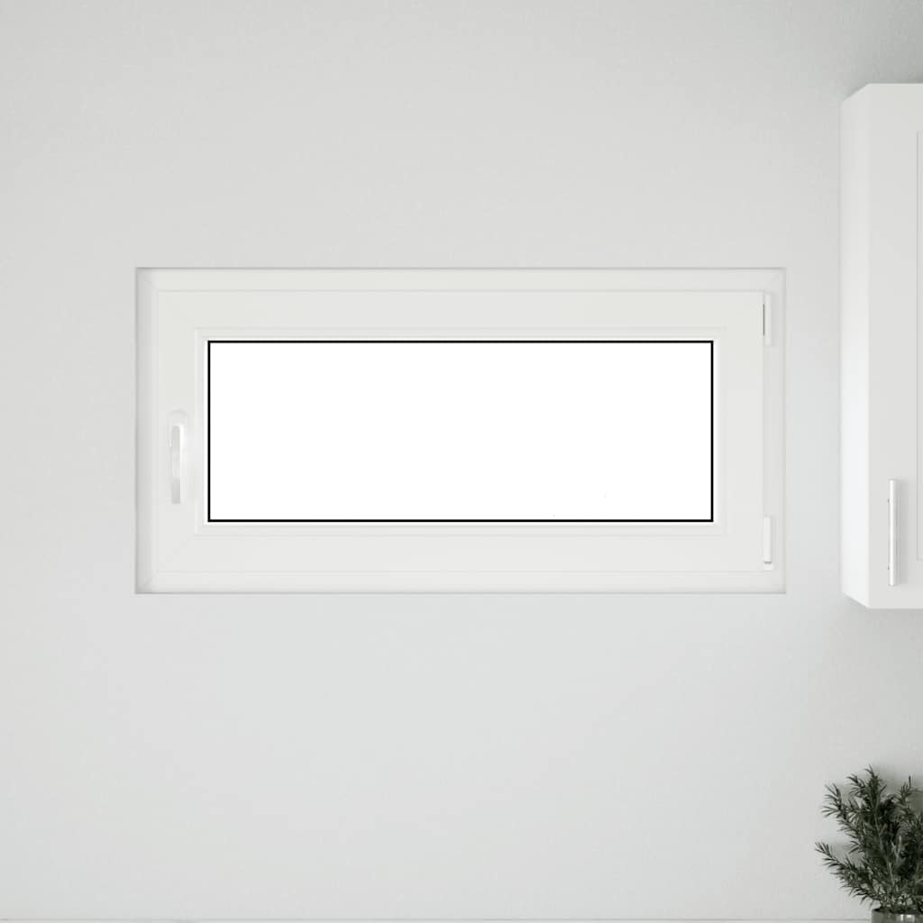 vidaXL Παράθυρο Υπογείου "RISOR" 100x50 εκ. Ανακλινόμενο & Περιστρεφόμενο DIN Δεξί Ανθρακί