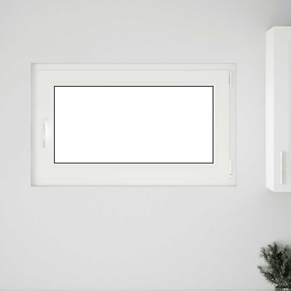 vidaXL Παράθυρο Υπογείου "RISOR" 100x60 εκ. Ανακλινόμενο & Περιστρεφόμενο DIN Δεξί Ανθρακί