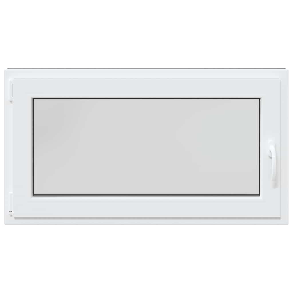 vidaXL Παράθυρο Υπογείου "RISOR" 110x50 εκ. Ανακλινόμενο & Περιστρεφόμενο DIN Αριστερό Ανθρακί