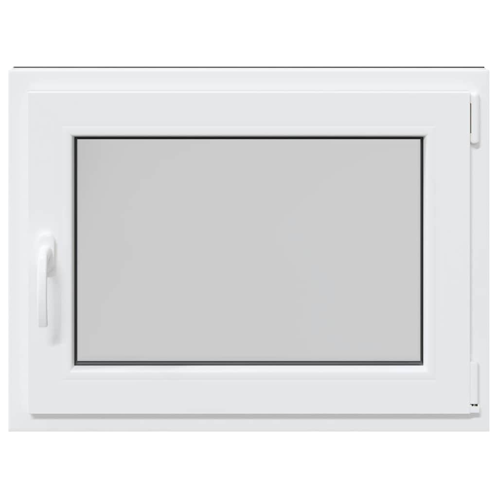 vidaXL Παράθυρο Υπογείου "RISOR" 80x50 εκ. Ανακλινόμενο & Περιστρεφόμενο DIN Δεξί Ανθρακί