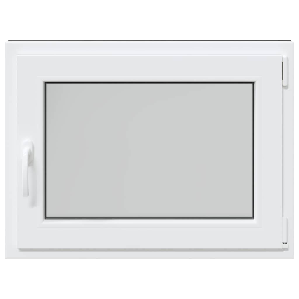 vidaXL Παράθυρο Υπογείου "RISOR" 80x70 εκ. Ανακλινόμενο & Περιστρεφόμενο DIN Δεξί Ανθρακί