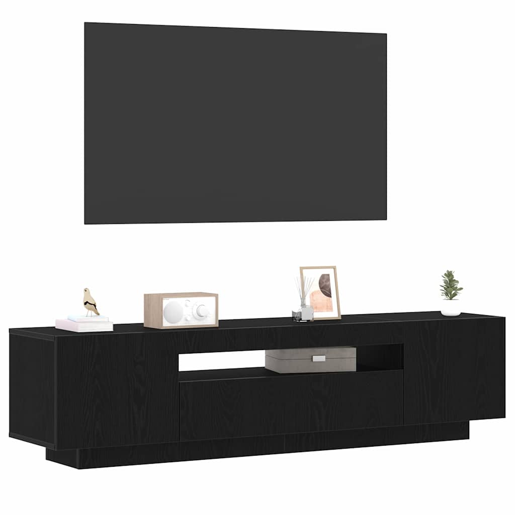 vidaXL Ντουλάπι TV Μαύρο 160 x 35 x 40 εκ. Επεξεργασμένο ξύλο