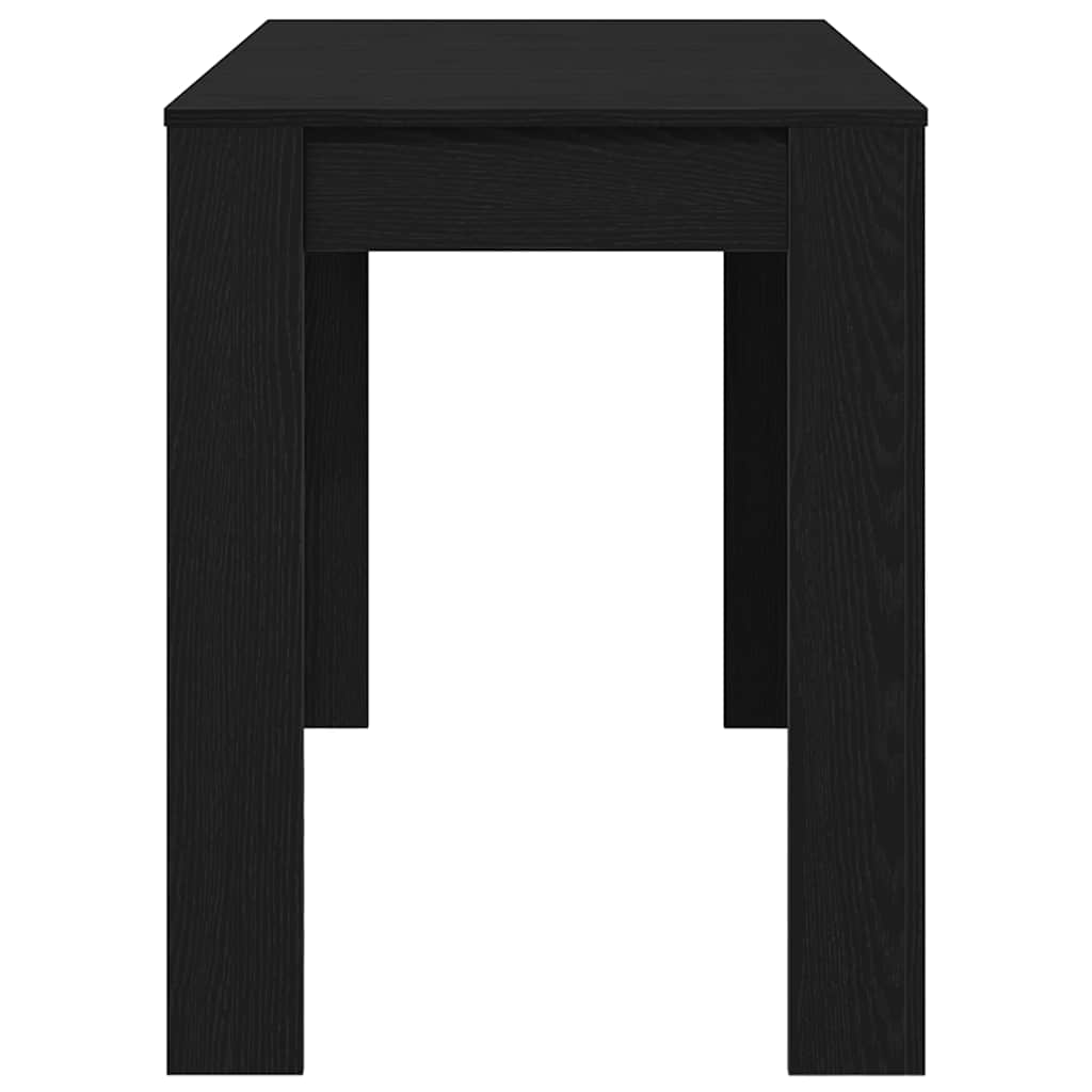 vidaXL Τραπεζαρία Μαύρο Δρυς 120 x 60 x 76 εκ. από Επεξεργασμένο Ξύλο