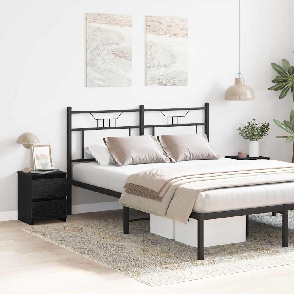 vidaXL Κομοδίνο 2 pcs Μαύρη δρυς 30 x 30 x 40 cm Επεξεργασμένο ξύλο