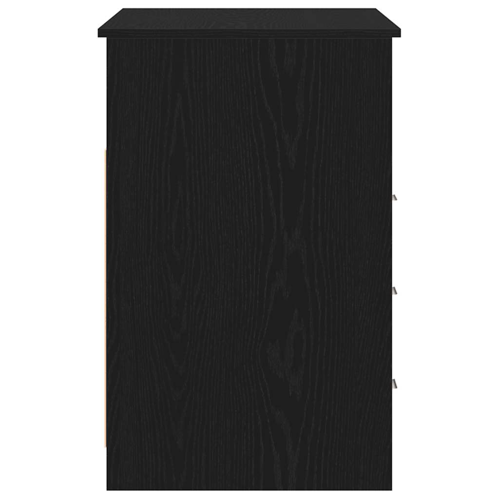 vidaXL Γραφείο με Συρτάρια Μαύρη Δρυς 102 x 50 x 76 εκ. από Τεχνητό Ξύλο