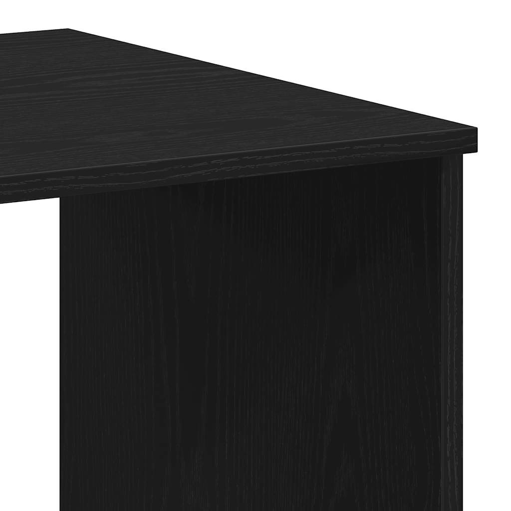 vidaXL Γραφείο με Συρτάρια Μαύρη Δρυς 102 x 50 x 76 εκ. από Τεχνητό Ξύλο