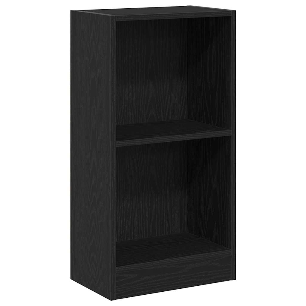 vidaXL Βιβλιοθήκη Μαύρη Δρυς 40x24x76 εκ. από Τεχνητό Ξύλο