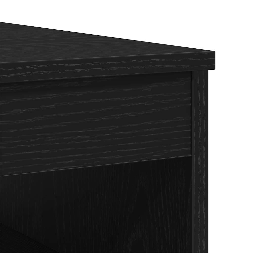 vidaXL Συρταριέρα Μαύρη Δρυς 40x50x76 εκ. από Τεχνητό Ξύλο