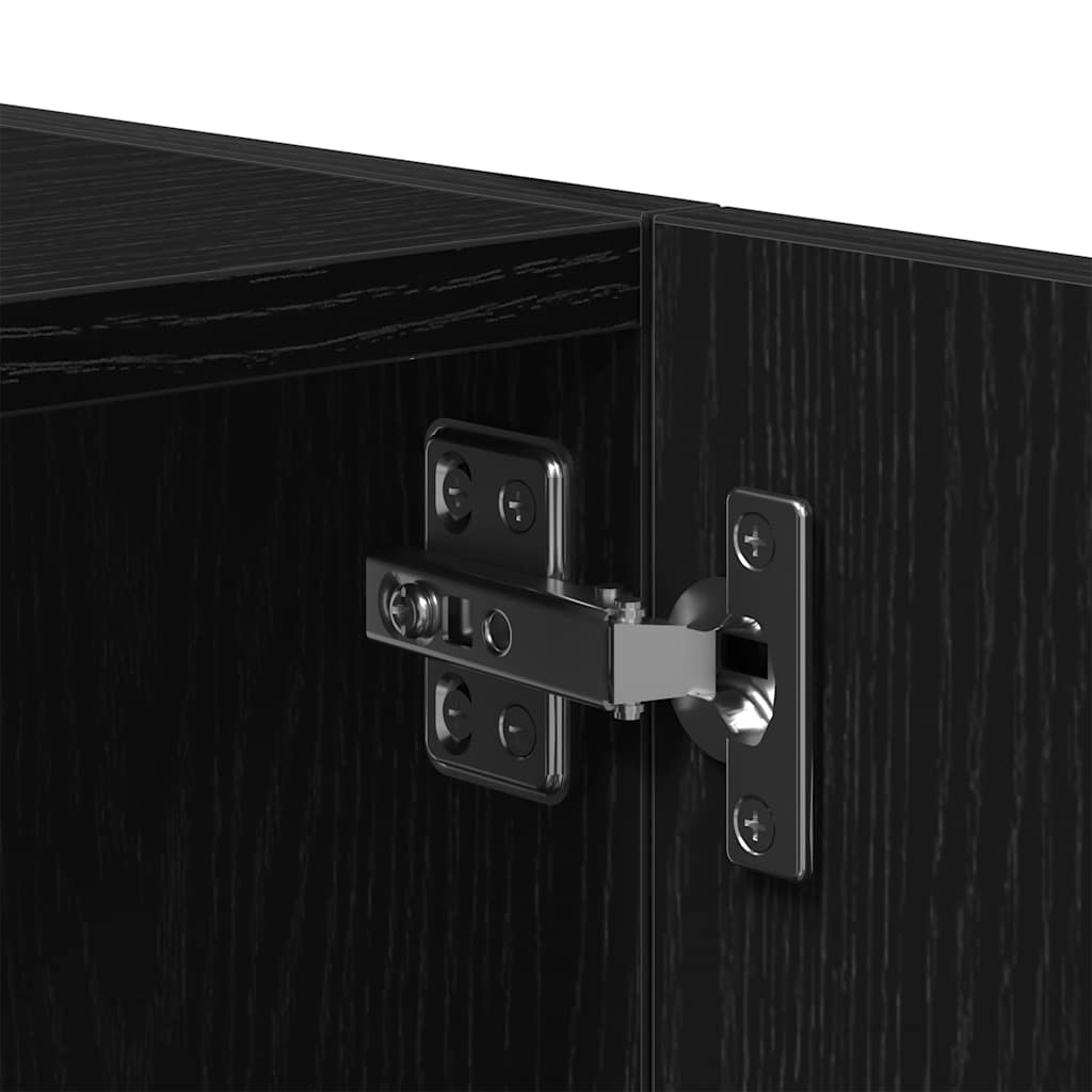 vidaXL Ντουλάπι Τοίχου Μαύρο Δρυς 80x39x40 εκ. Επεξεργασμένο Ξύλο