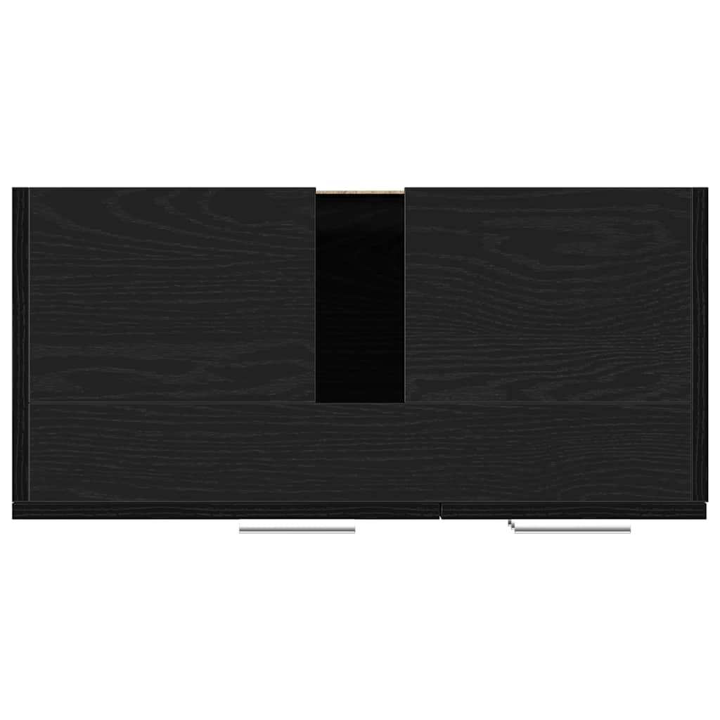 vidaXL Ντουλάπι Νιπτήρα Μαύρο Δρυς 63x30x54 εκ. από Τεχνητό Ξύλο
