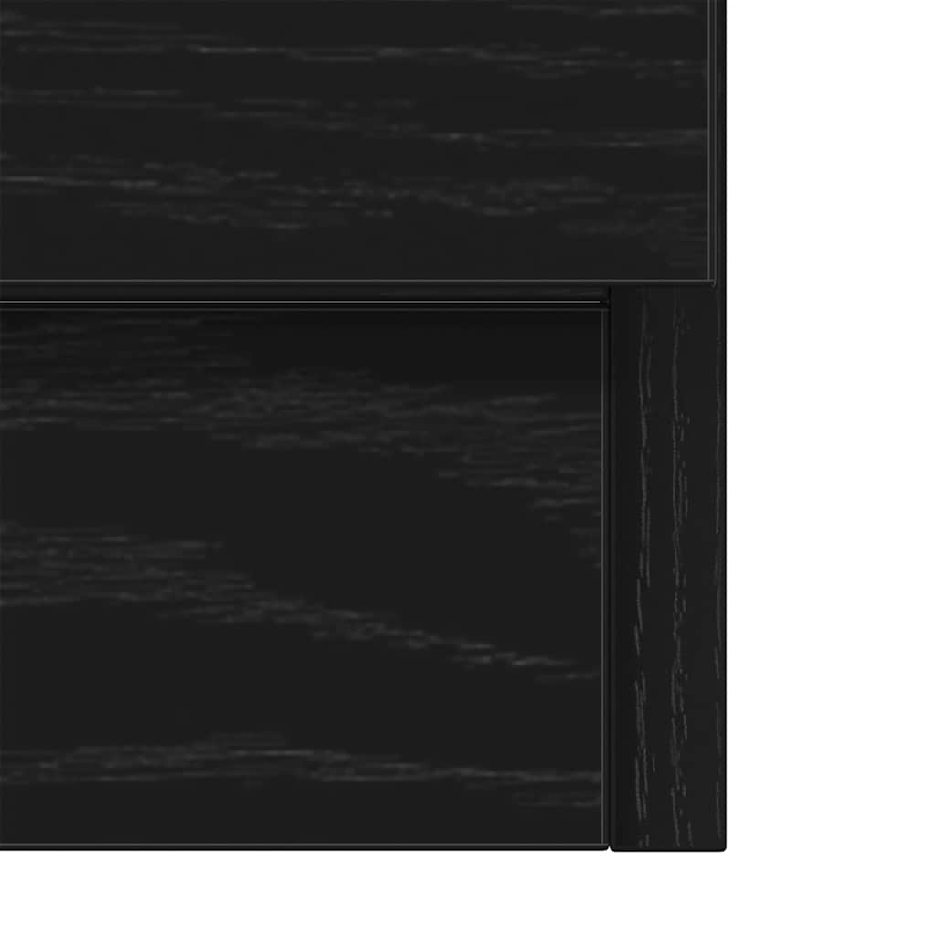 vidaXL Ντουλάπι Νιπτήρα Μαύρο Δρυς 63x30x54 εκ. από Τεχνητό Ξύλο