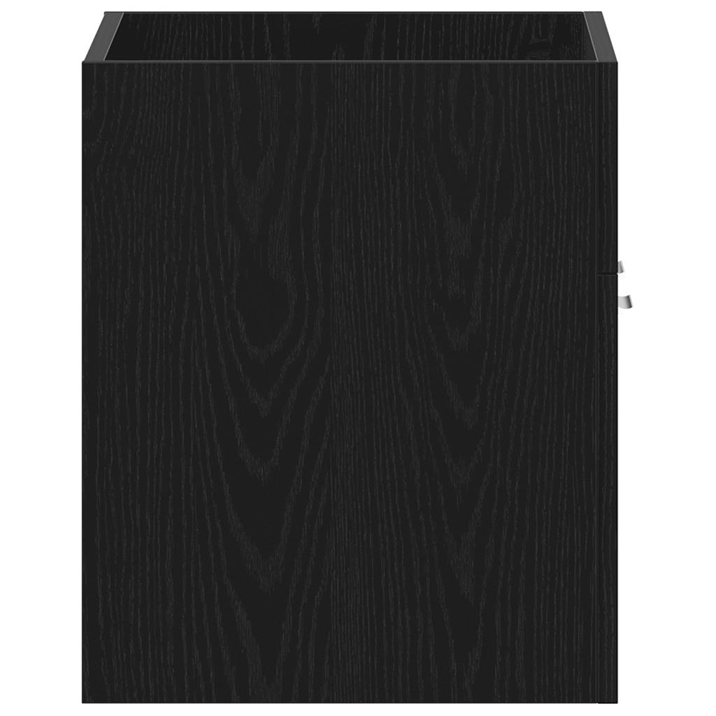 vidaXL Ντουλάπι Νιπτήρα Μπάνιου Μαύρο Δρυς 60x38,5x46 εκ. από Τεχνητό Ξύλο
