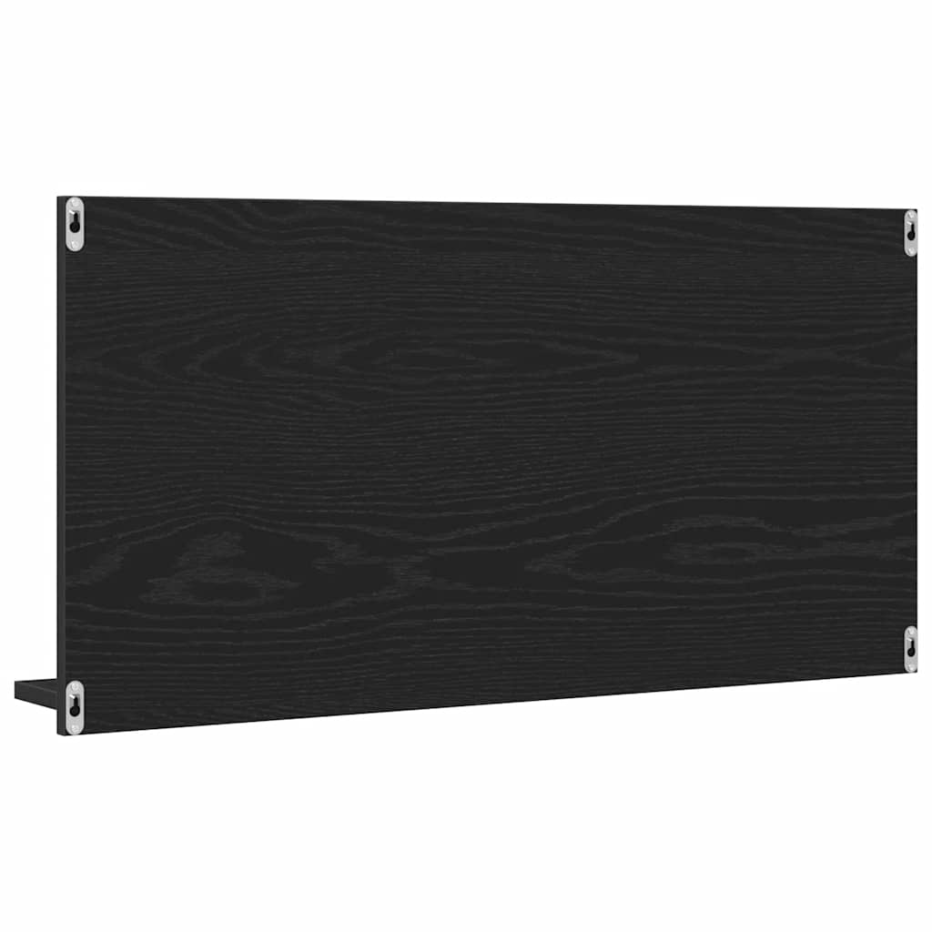 vidaXL Ντουλάπι Καθρέφτη Μπάνιου Μαύρο Δρυς 90x11x45 εκ. από Τεχνητό Ξύλο