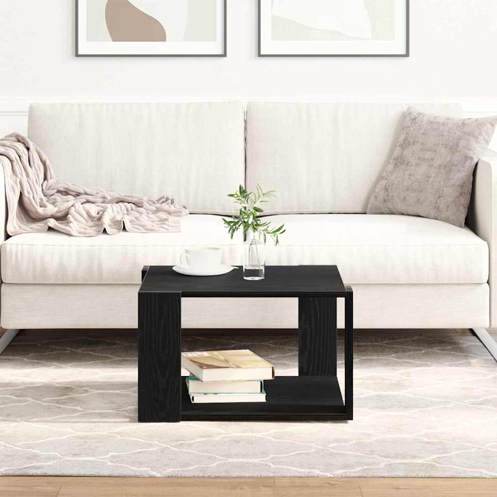 vidaXL Τραπεζάκι σαλονιού Μαύρη Οξυά 85 x 55 x 31 cm