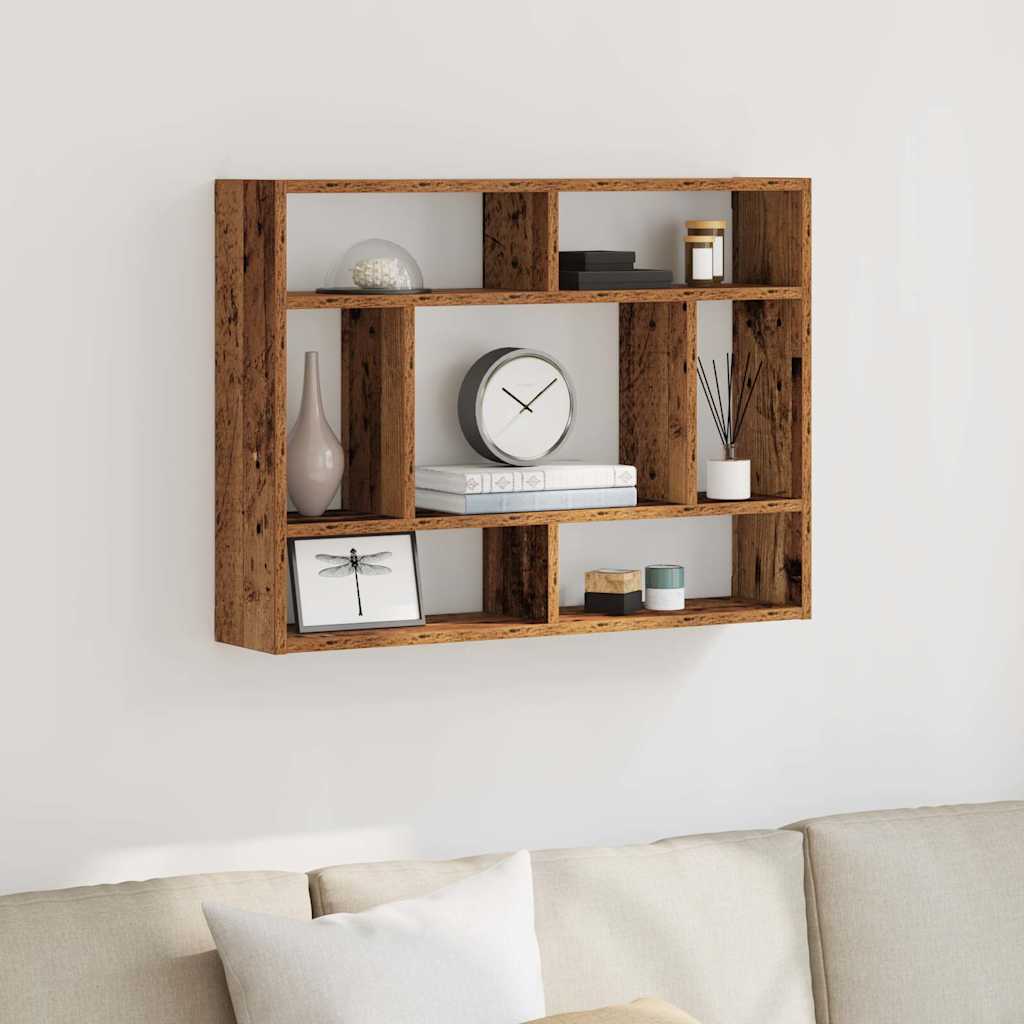 vidaXL Ράφι Τοίχου από Παλιό Ξύλο 75x16x55 εκ. από Τεχνητό Ξύλο