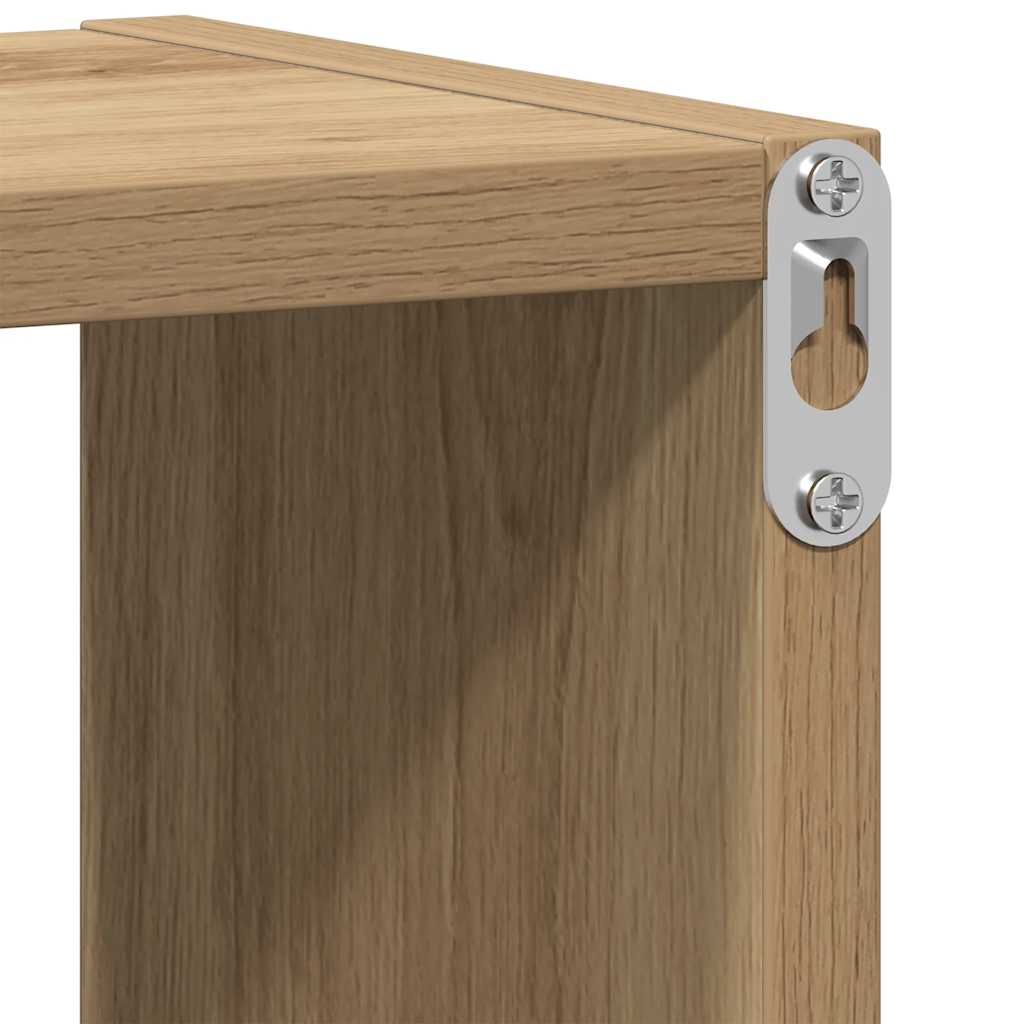 vidaXL Ράφι Τοίχου Χειροποίητο Δρυς 75x16x55 εκ. από Τεχνητό Ξύλο