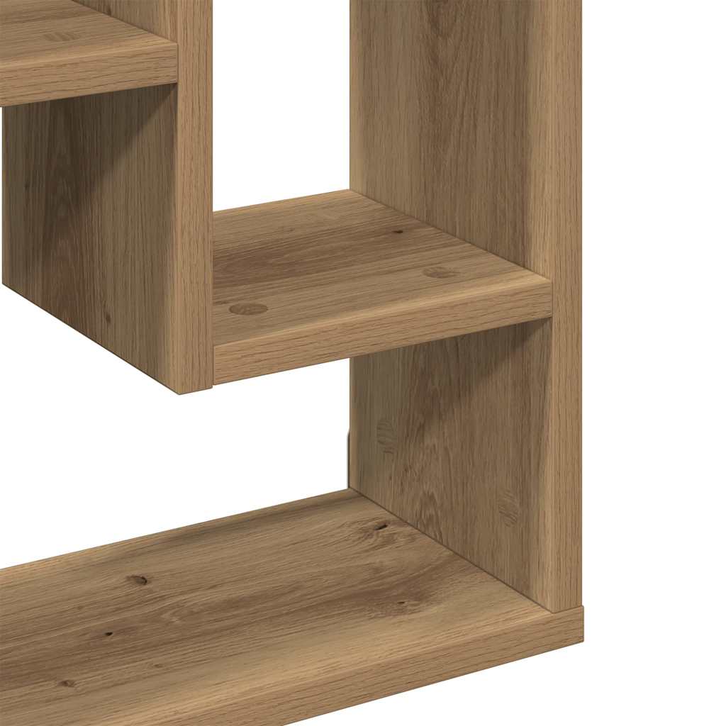 vidaXL Ράφι Τοίχου Χειροποίητο Δρυς 36 x 16 x 90 εκ. από Τεχνητό Ξύλο