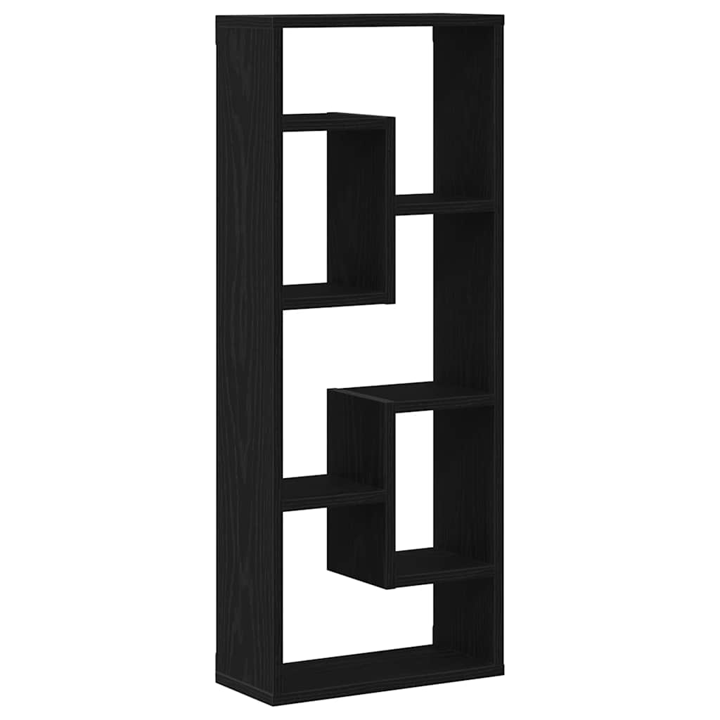 vidaXL Ράφι Τοίχου Μαύρη Δρυς 36 x 16 x 90 εκ. από Τεχνητό Ξύλο