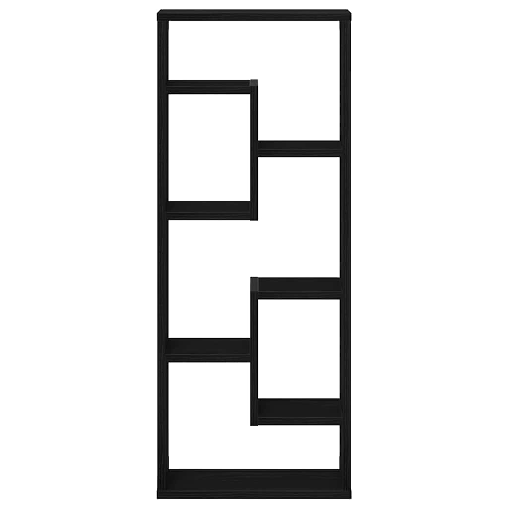 vidaXL Ράφι Τοίχου Μαύρη Δρυς 36 x 16 x 90 εκ. από Τεχνητό Ξύλο