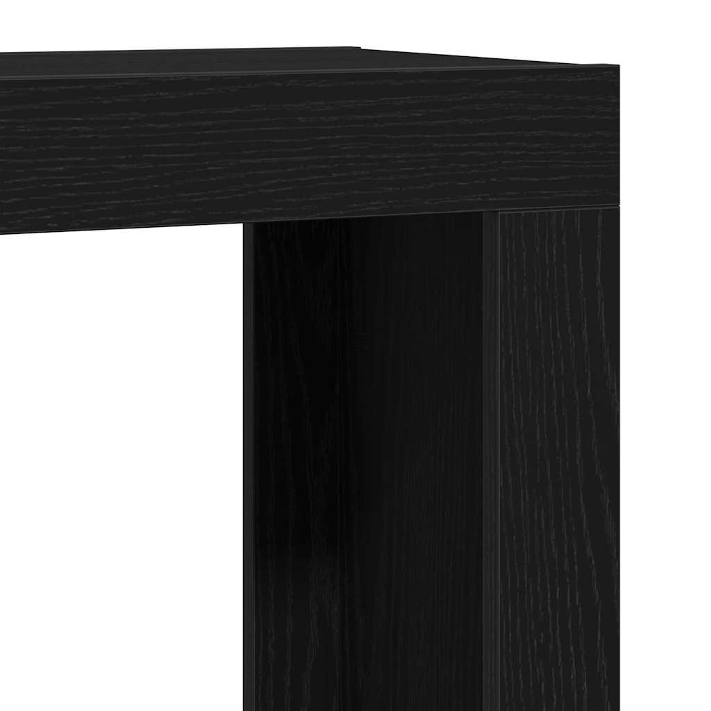 vidaXL Ένθετα τραπέζια 3 pcs Μαύρη Οξυά Επεξεργασμένο ξύλο