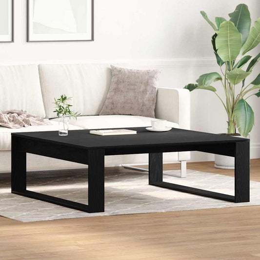 vidaXL Τραπεζάκι σαλονιού Μαύρη Οξυά 100 x 100 x 35 cm