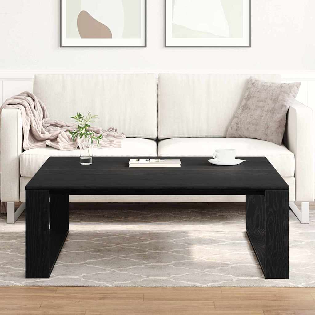 vidaXL Τραπεζάκι σαλονιού Μαύρη Οξυά 100 x 100 x 35 cm