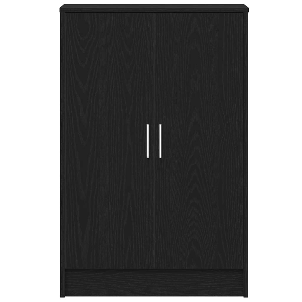 vidaXL Παπουτσοθήκη Μαύρη βελανιδιά 60x35x92 εκ. Επεξεργασμένο Ξύλο