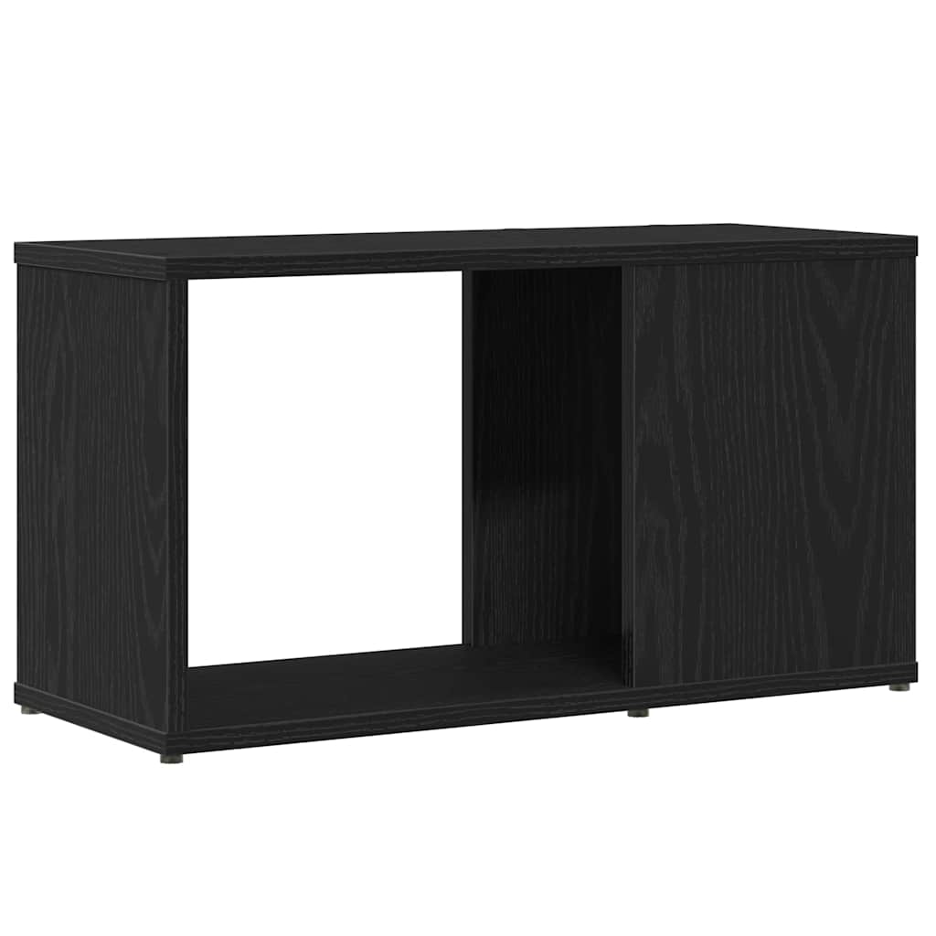 vidaXL Έπιπλο Τηλεόρασης Μαύρο Δρυς 60x24x32 εκ. από Τεχνητό Ξύλο