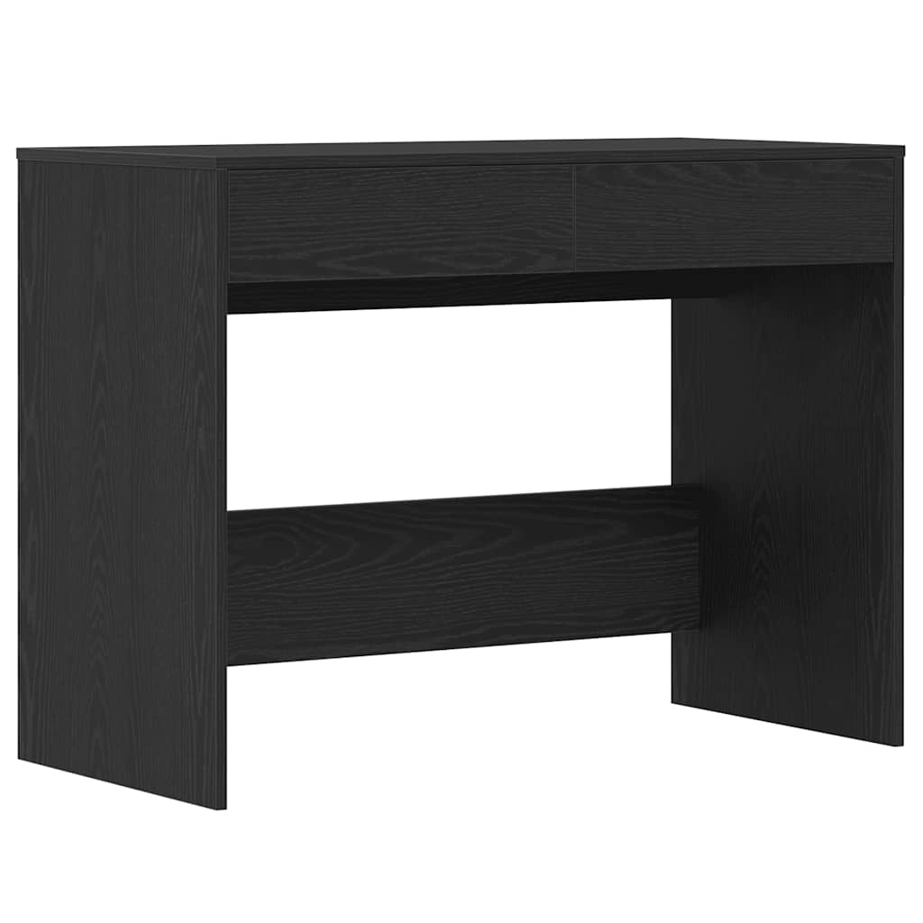 vidaXL Γραφείο Μαύρη Δρυς 101 x 50 x 76,5 εκ. από Τεχνητό Ξύλο