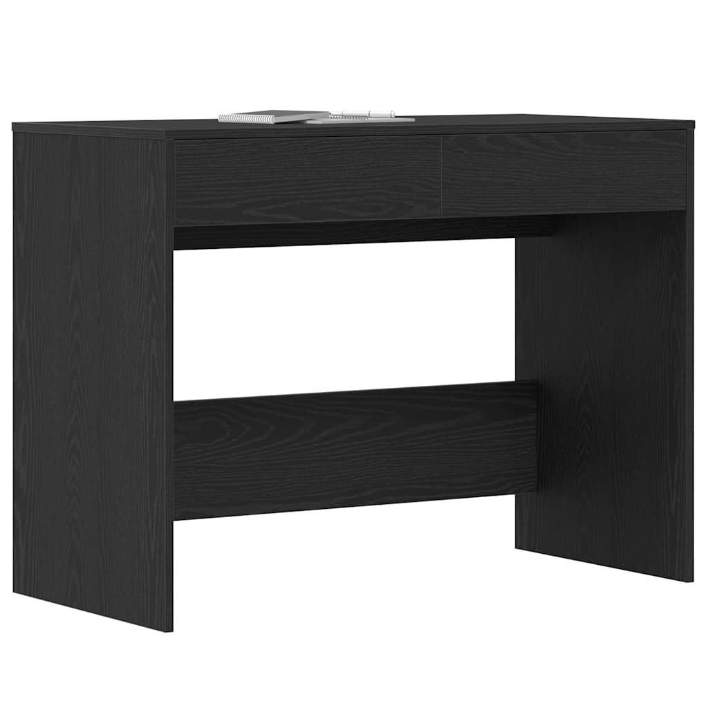 vidaXL Γραφείο Μαύρη Δρυς 101 x 50 x 76,5 εκ. από Τεχνητό Ξύλο