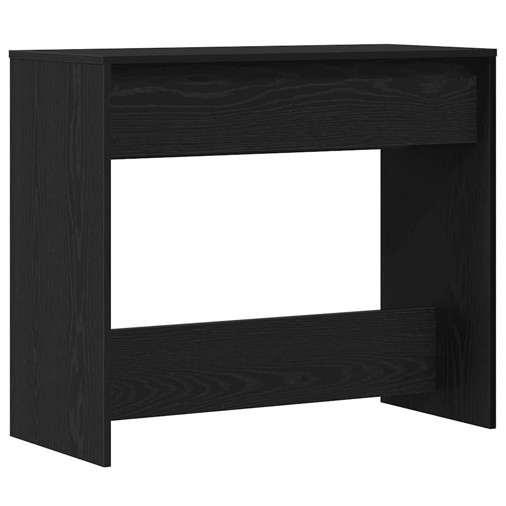 vidaXL Κονσόλα Τραπεζιού Μαύρη Δρυς 89 x 41 x 76,5 εκ. από Τεχνητό Ξύλο